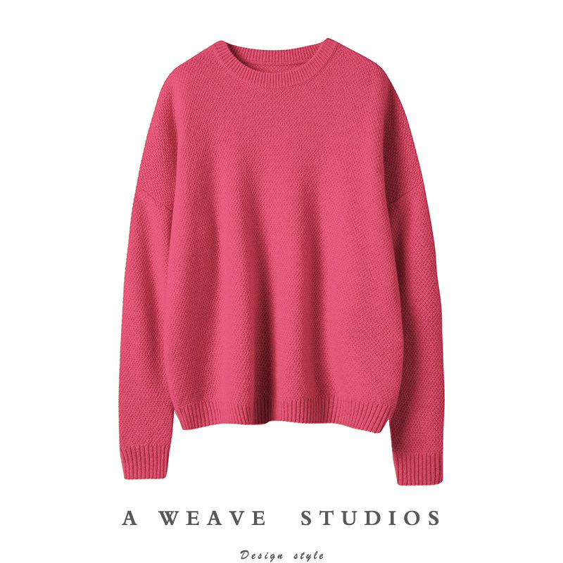 人群中你醉养眼！菠萝针纯山羊绒衫女圆领纯羊绒毛衣套头秋冬加厚,女装/女士精品,羊绒衫,淘宝优惠券,粉丝福利购,淘宝优惠卷