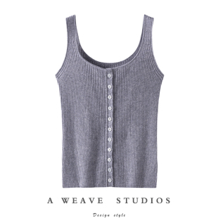 毛衣背心打底衫 封神版 圆领山羊绒吊带女纯羊绒开衫 真心显瘦 型