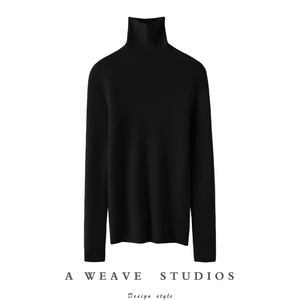 这件真的贼好看~高领羊绒衫女套头修身纯羊绒毛衣针织打底衫秋冬