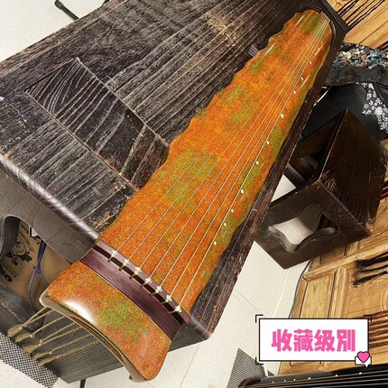 老杉木彩色灰胎收藏级落霞式纯手工生漆专业演奏初学者成人梅花吟
