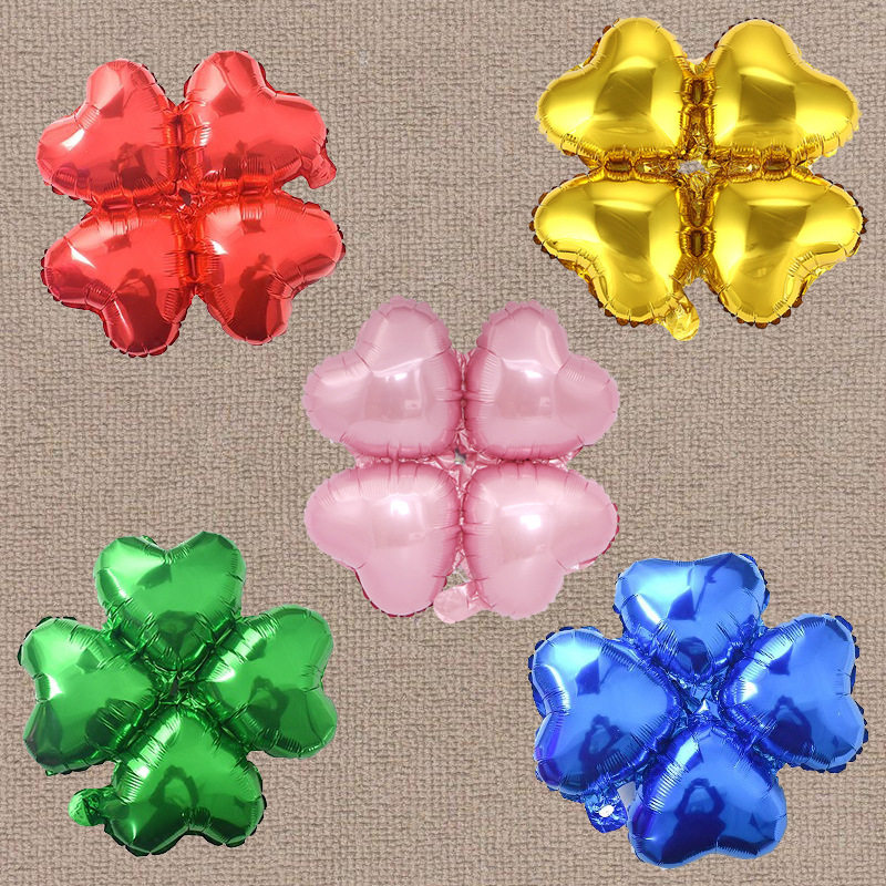 心形四叶草拱门铝膜气球婚庆生日派对店庆开业庆动装饰四轮气球