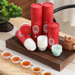 待客一次性茶杯功夫茶加厚耐高温品茗杯环保免清洗杯子小杯功夫茶