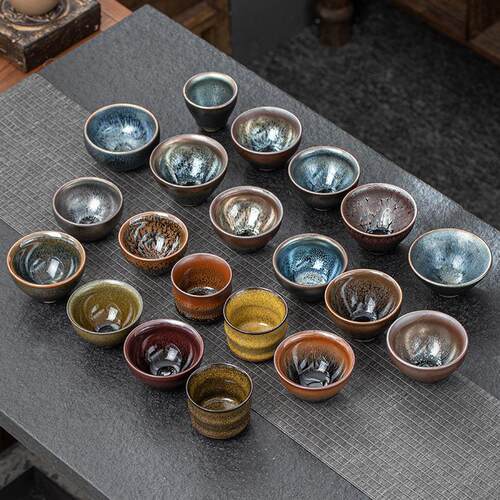 Jianyang Jianzhan Ceramic Kiln Oil Drop Raw Mineral Iron Ti