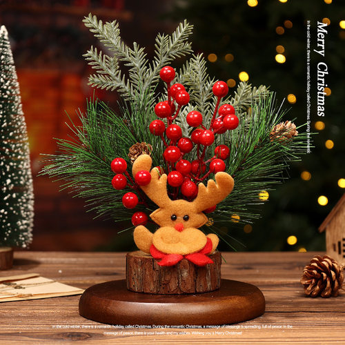 Home mini Christmas tree DIY desktop decoration, Christmas
