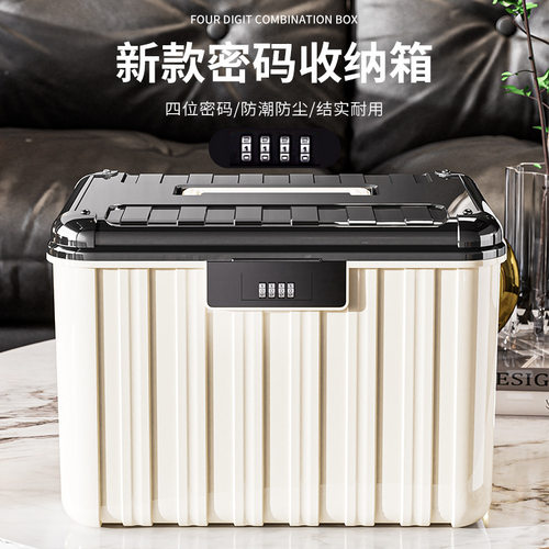 Password storage box, plastic storage box, valuable items,