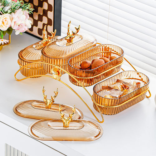 Light luxury dried fruit plate, fruit plate, light luxury h