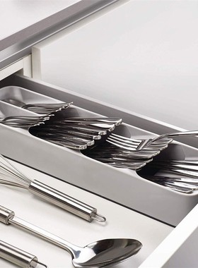 Silverware Storage Tray Compact Cutlery Organizer for Kitche