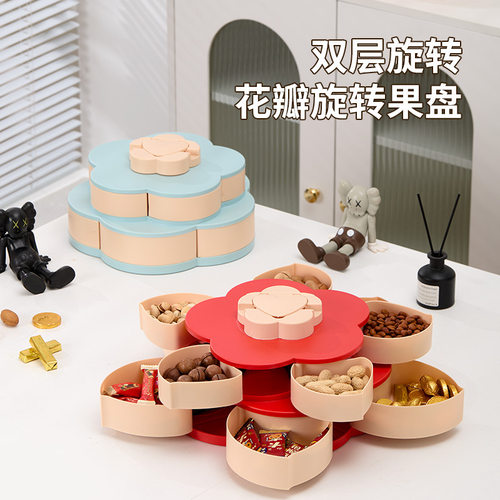 Living room coffee table, Chinese New Year candy snacks, nu