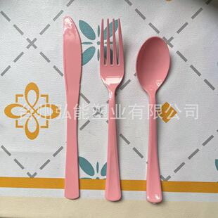 食品级PS料一次性电镀直柄4.7刀叉勺鱼尾亚马逊电商