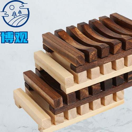 Pine wood fragrant soap box, home hotel hollow wooden soap