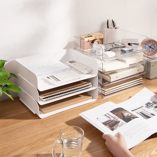 Document storage box, office desktop stationery, small misc