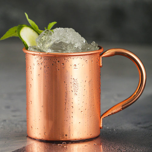 镀铜马克杯莫斯科骡子杯moscow mule不锈钢酒吧杯子金属鸡尾酒杯