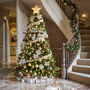 2025圣诞树家用加密套餐圣诞装 饰摆件 饰品1.51.8米圣诞节装