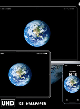 蓝色星球治愈壁纸8K超清壁纸iphone苹果安卓手机电脑ipad平板壁纸