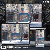 冬季 咖啡馆清新治愈超清壁纸iphone苹果安卓手机电脑ipad平板壁纸