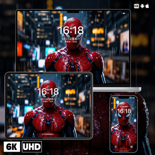 漫威蜘蛛侠6K插画手机壁纸苹果壁纸电脑壁纸ipad壁纸mac壁纸高清