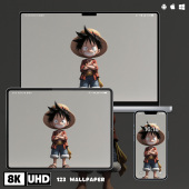 海贼王路飞8K超清壁纸iphone苹果安卓手机电脑ipad平板壁纸