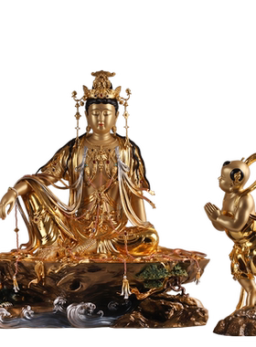 圣丰家居供奉客厅水月观音摆件