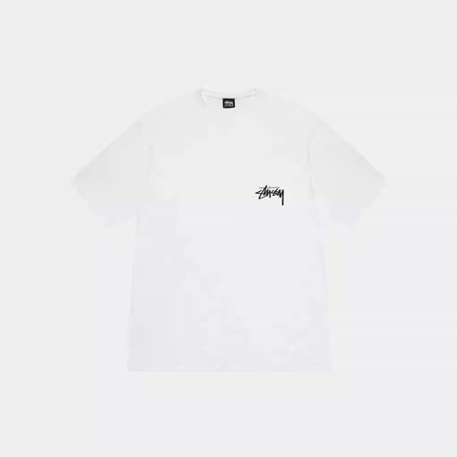 现货正品 STUSSY STOCK DOG TEE 斗牛犬印花 美潮情侣男女短袖T恤