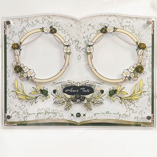 有谷怪 命运之爱双吧唧谷美展示道具婚书谷子收纳摆件