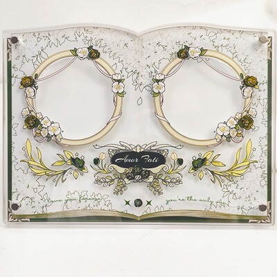 有谷怪 命运之爱双吧唧谷美展示道具婚书谷子收纳摆件