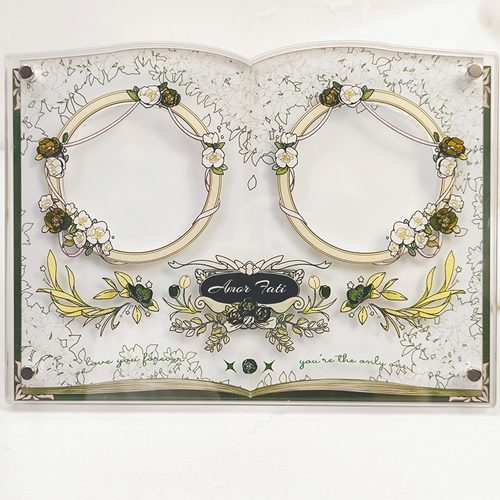 有谷怪 命运之爱双吧唧谷美展示道具婚书谷子收纳摆件