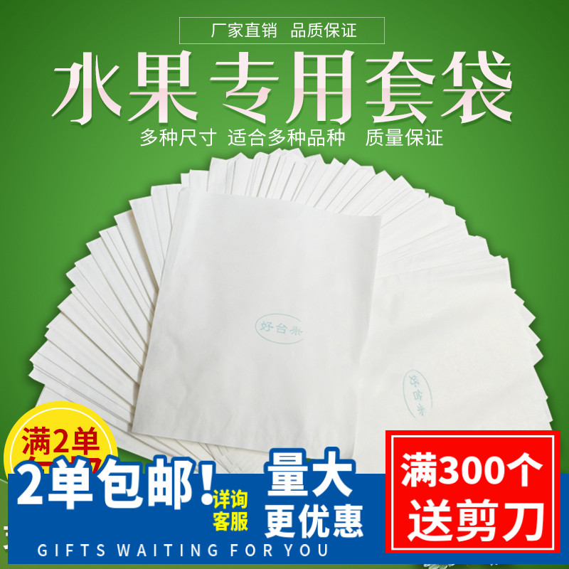 好台果樱桃无花果李子苦瓜草莓百香果冬枣果袋防虫防病防水半透明