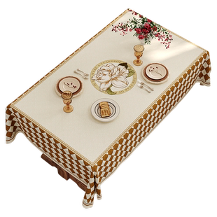 洛美丹顿美式复古客厅桌布高级感装饰布茶几布氛围感台布艾格尼