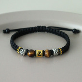 手链diy材料包青丝手绳手工礼物可穿平安扣黄金字母编绳七夕情侣