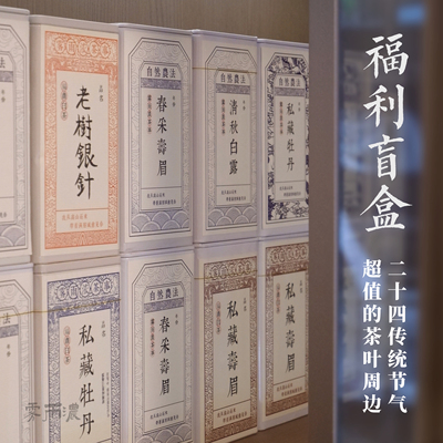 限拍一份 二十四节气盲盒 顺应时节茶礼 雾雨浓茶叶礼物茶周边