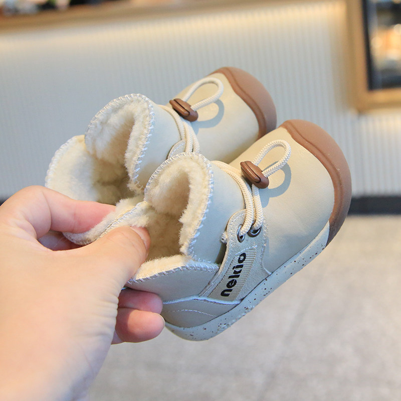 儿童雪地靴东北大棉鞋加绒宝宝棉靴冬季男女小童短靴软底婴儿鞋子,童鞋/婴儿鞋/亲子鞋,雪地靴,淘宝优惠券,粉丝福利购,淘宝优惠卷