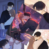 动漫周边宿舍墙贴纸装 纸1套8张 饰画背景墙 高清铜版 难哄海报