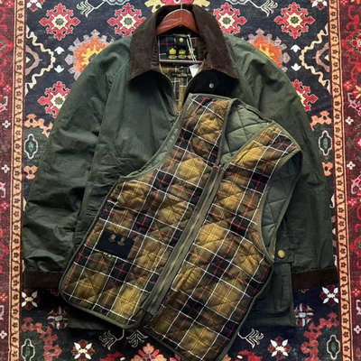 夹克外套风衣内胆ashby bedale猎装油蜡夹克保暖内搭双面穿马甲