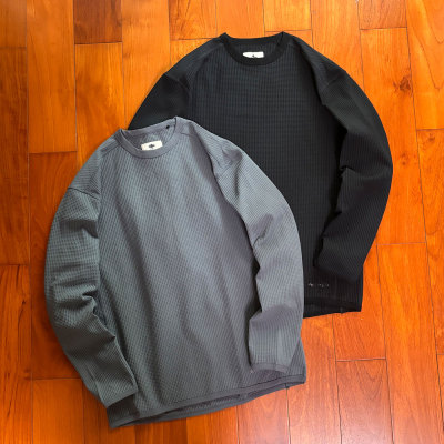 同源面料 SNOW 雪风Solotex华夫格功能性吸汗速干插肩长袖打底T恤