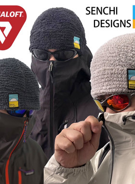 Senchi p棉抓绒PRIMALOFT Evolve护耳帽子吸湿排汗防寒保暖冷帽