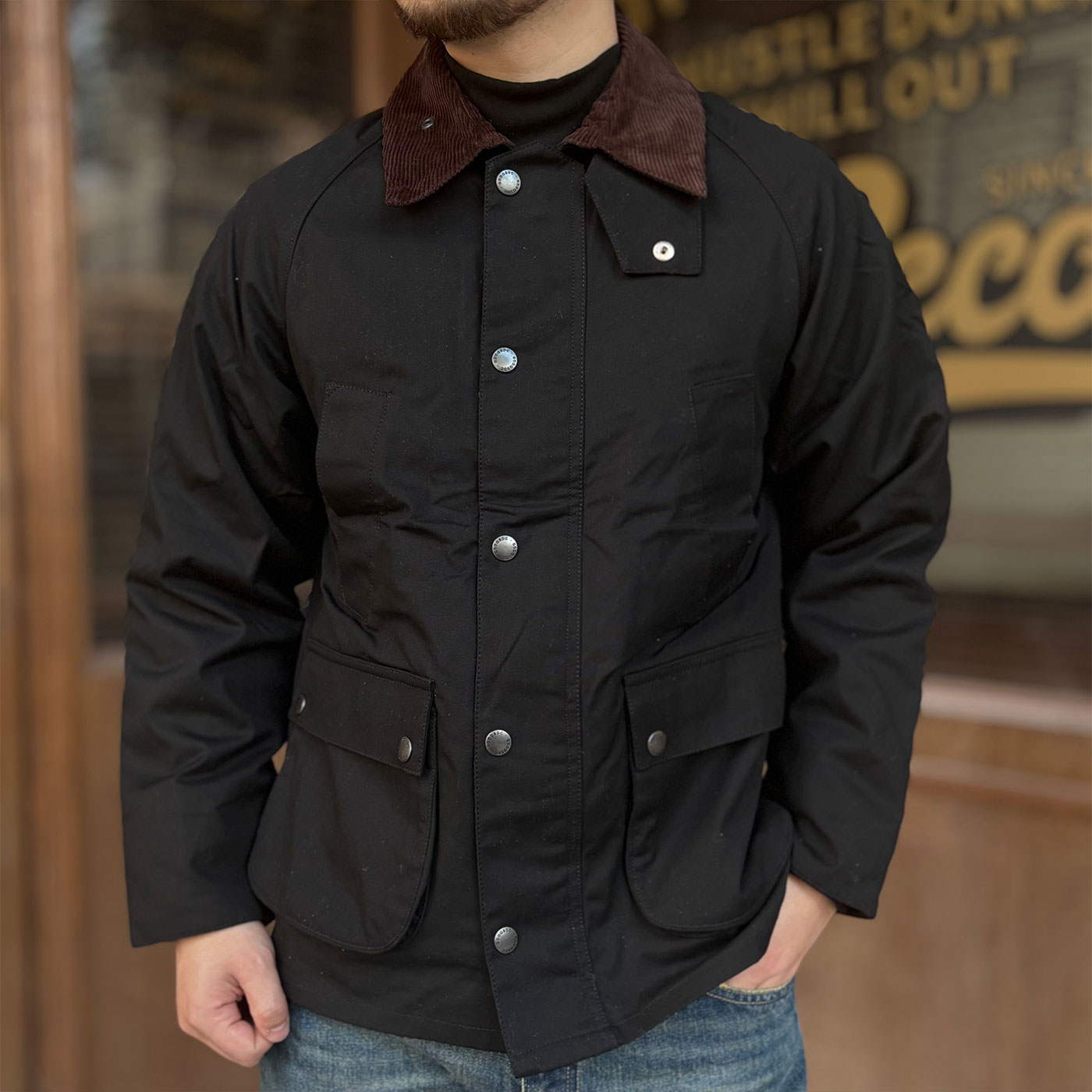 英国BarXXX同款款ashby无蜡经典夹克巴伯尔风衣中长款工装外套男