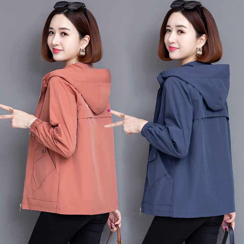 外套中老年洋气夹克上衣薄款