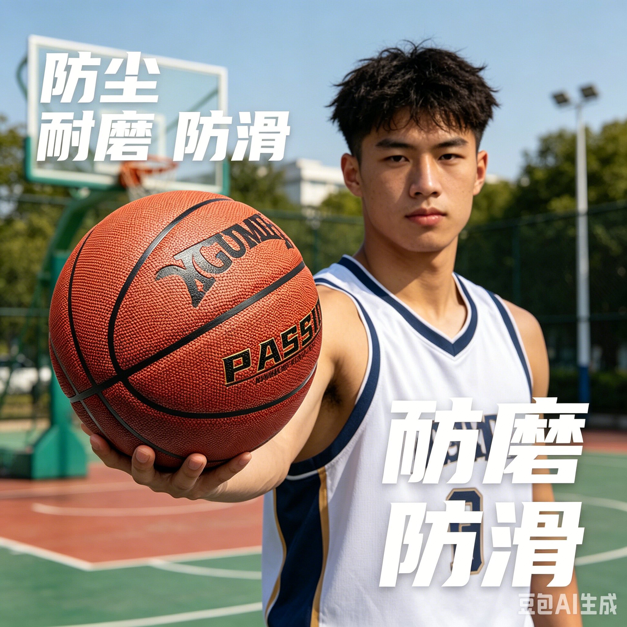 防尘篮球7号男室内外耐磨手感之王专业20K比赛蓝球957牛皮质感
