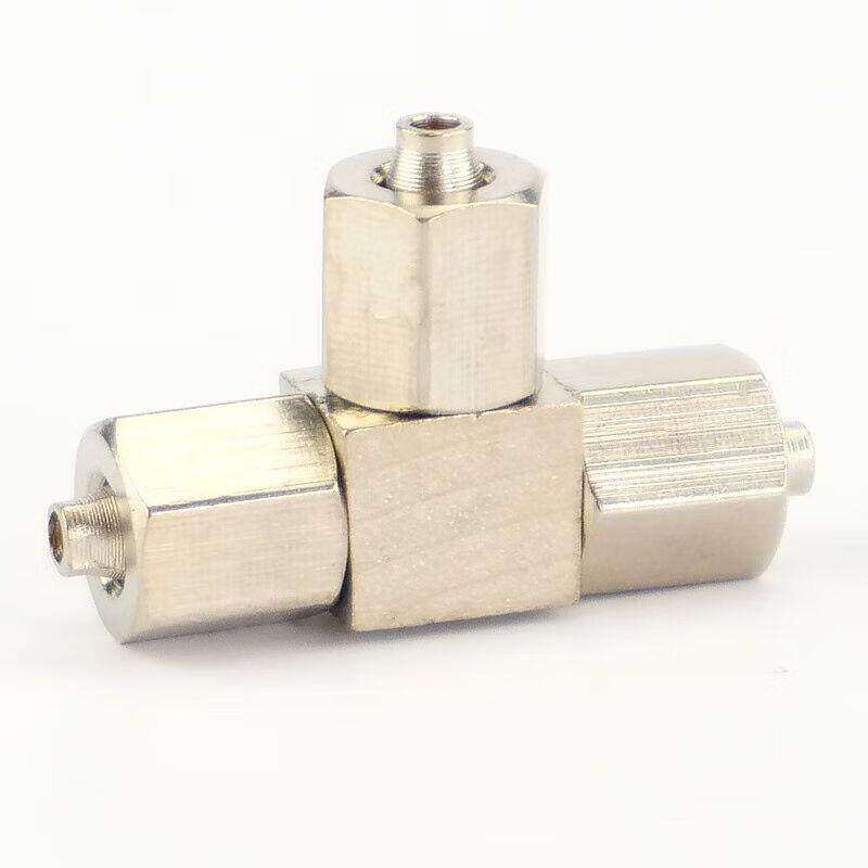 贝傅特气管气动元件快拧PE三通快速接头T型锁母快插空压机PE-4