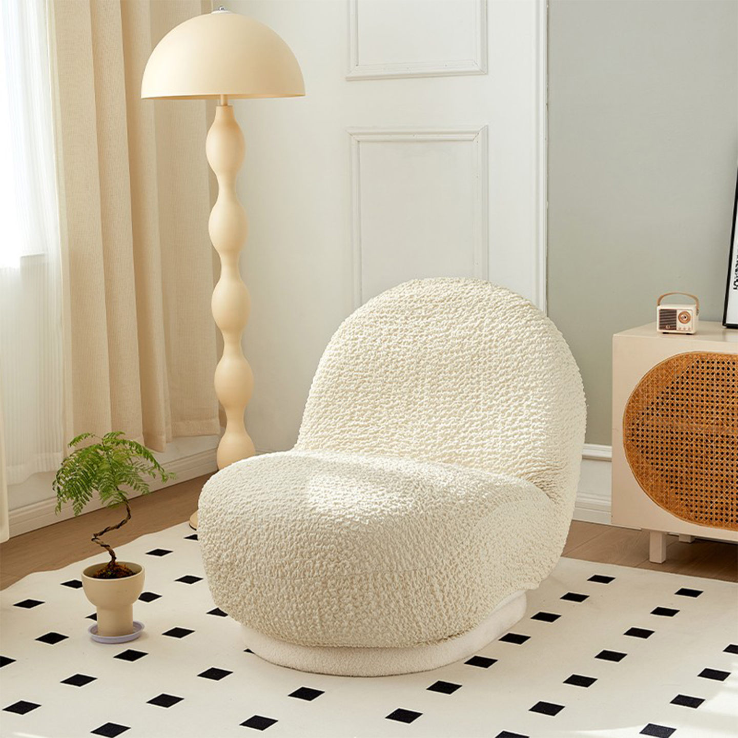 雪梨椅沙发套云朵沙白胖子沙发套