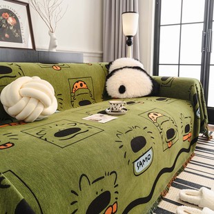 防猫抓耐磨沙发巾2026新款单片全盖四季通用轻奢高级感沙发罩防滑