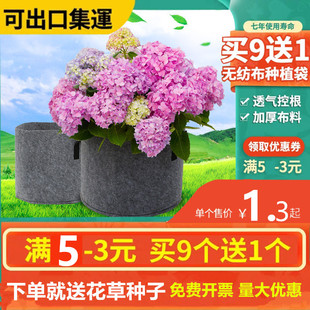 种植袋无纺布加厚移植灰色美植袋阳台楼顶种花月季营养钵育苗花盆