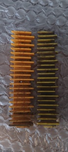 扶梯梯级黄边框铝合金梯级边条踏条自动扶梯老梯子长20cm宽4-5cm