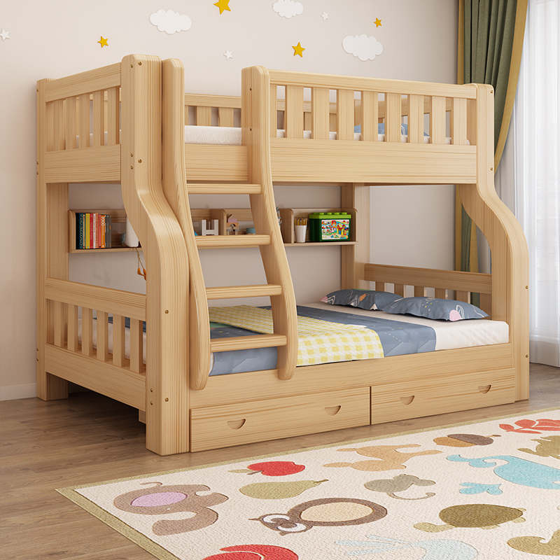 上下床双层床全实木高低床