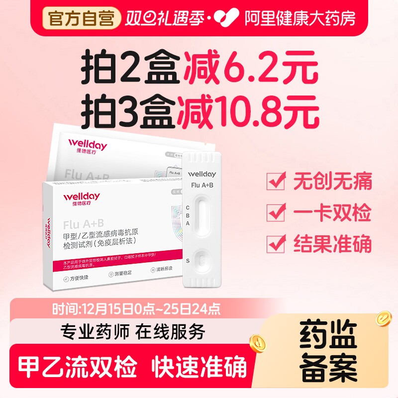维德甲型乙型流感病毒检测试剂盒