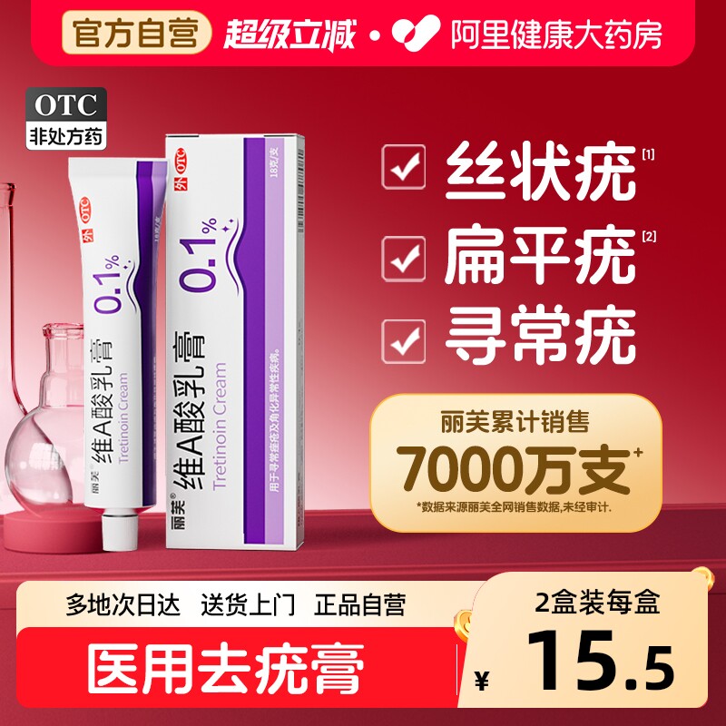 维a酸乳膏去疣扁平疣去除膏一抹灵丝状疣去除药膏医用神器祛疣瘊 - 实物图