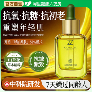 山茶花精华油液面部眼部按摩精油以油养肤护提拉脸部抗皱淡纹氧化