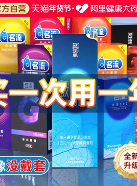 名流避孕套玻尿酸超薄飞夫妻情趣机易高潮旗舰店正品安全套男byt