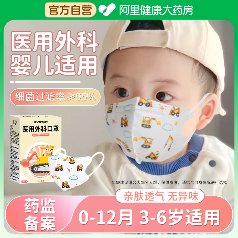 医用口罩婴幼儿专用夏季薄款透气
