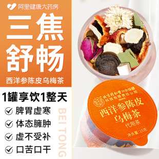 同仁堂乌梅山楂消消茶陈皮茯苓桑葚玫瑰内廷上用养生茶通三焦中焦
